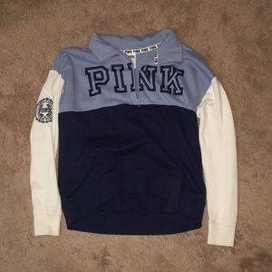 Pink Tricolor quarter zip!